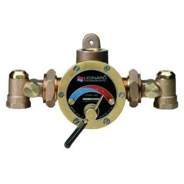 Leonard Valve Steam and Water Mixing Valve,Brass TMS-150-RF