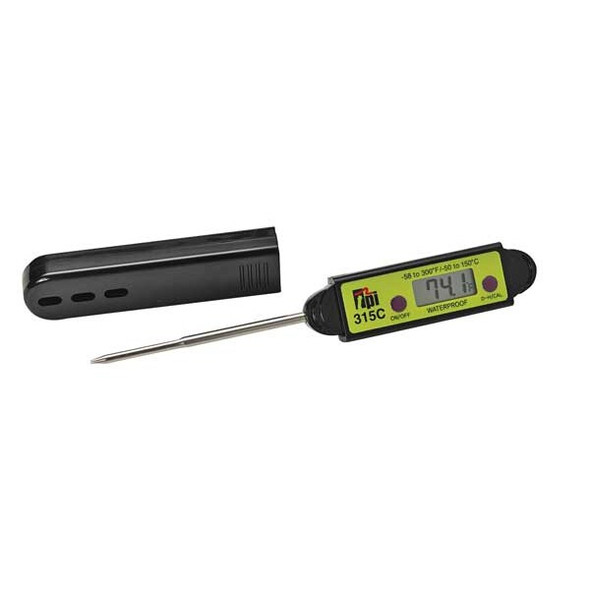 2-7/8" Stem Digital Pocket Thermometer, -58 Degrees to 300 Degrees F