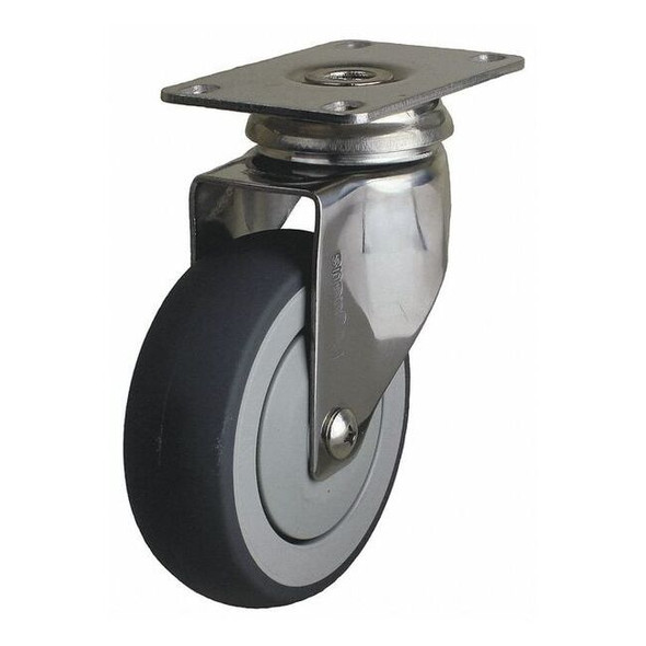 Manufacturer Varies Swivel Plate Caster,TPR,5 in.,260 lb. P14S-RP050K-12