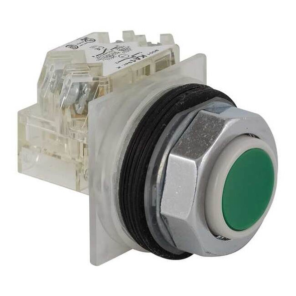 Schneider Electric Push Button Operator, 30 mm, SPDT, Green 9001KR3GH13