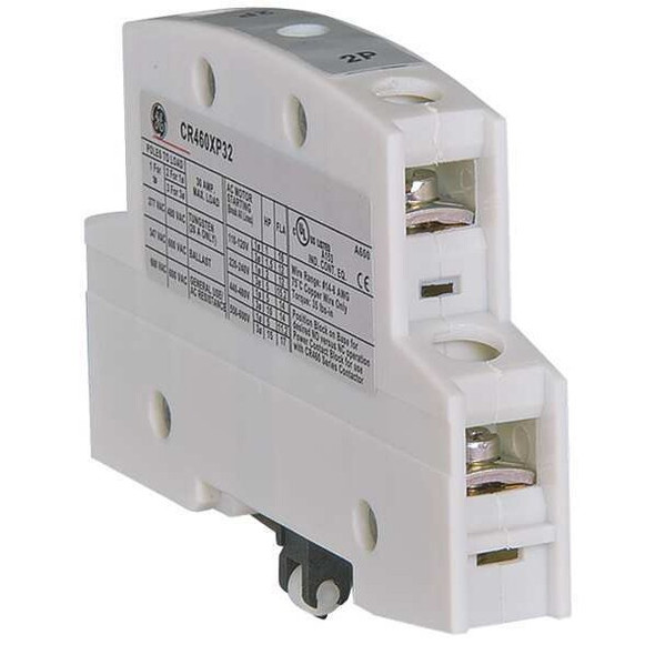 Power Pole Assembly, 2 Pole, 30A, For Use With GE Series CR463 Contactors