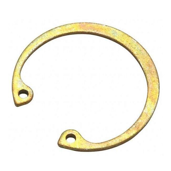 Internal Retaining Ring, Steel, Zinc Yellow Finish, 1/2 in Bore Dia., 50 PK