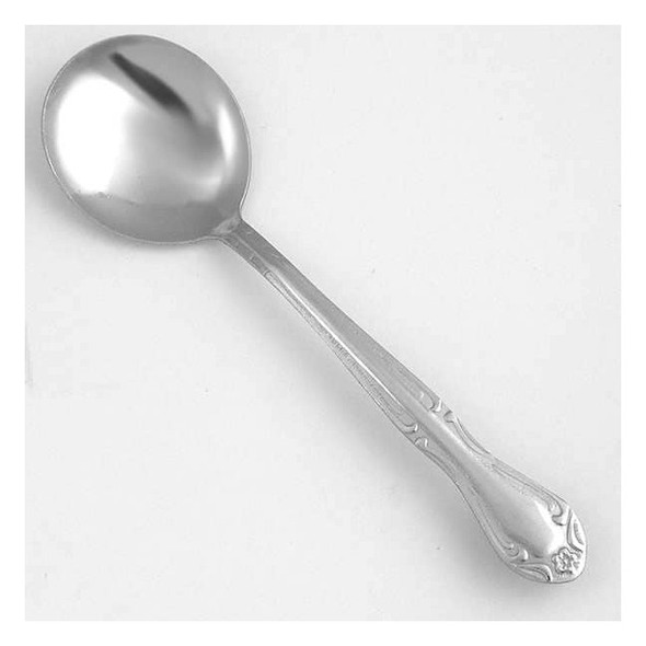Walco Bouillon Spoon,5 1/4 in L,Silver,PK24 WL1112
