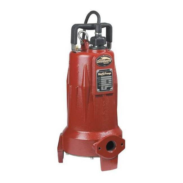 Liberty Pumps Grinder Pump, 10 ft, Single, 208/230V AC LSG202M