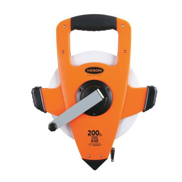 Keson 200 ft Tape Measure, 3/8 in Blade NRS18200
