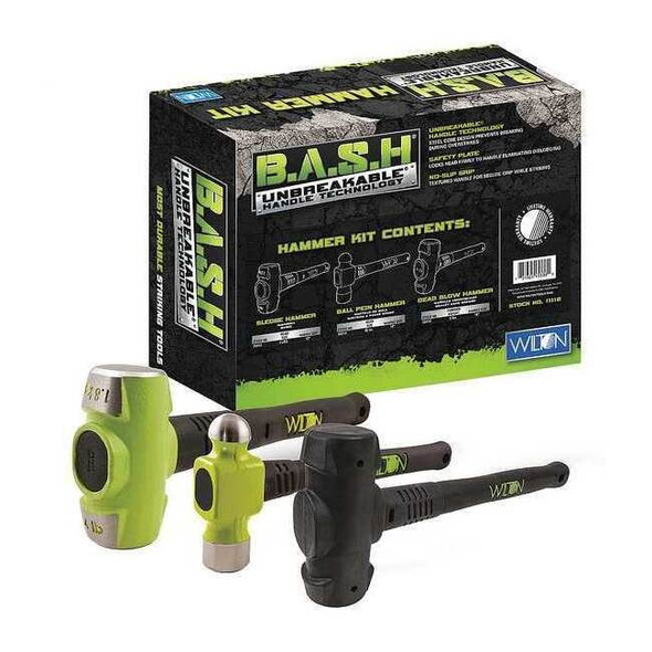 Wilton Shop Hammer Kit,Blk Handle,Nonslip Grip 11112