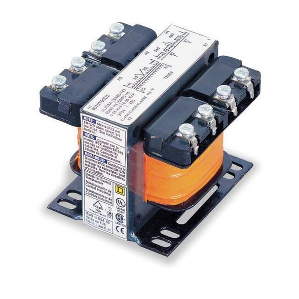 Square D Control Transformer, 50 VA, Not Rated, 24V AC, 208V AC 9070T50D14