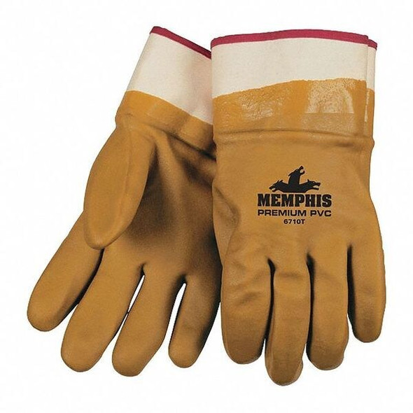 Mcr Safety Chemical Gloves,L,11-1/2",Tan,PK12 6710T Mcr Safety Chemical Gloves,L,11-1/2",Tan,PK12 6710T
