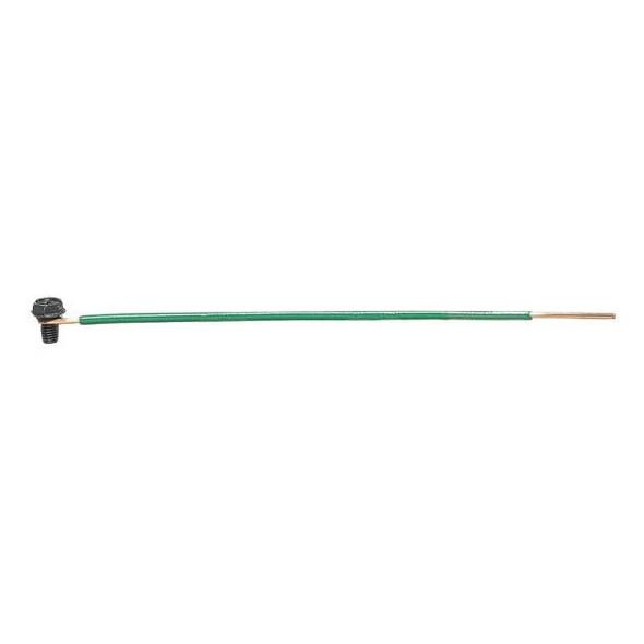 Ideal Grounding Tail,Ptail -Screw,Green,Pk100 30-3399
