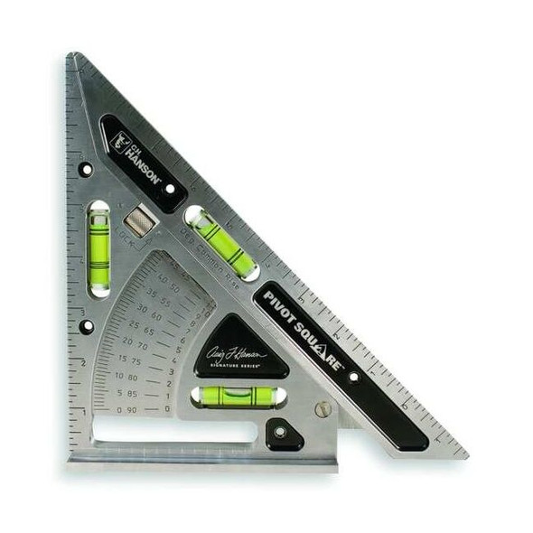 C.H. Hanson Pivot Square,Aluminum,11 x 8 In,Holster 3060