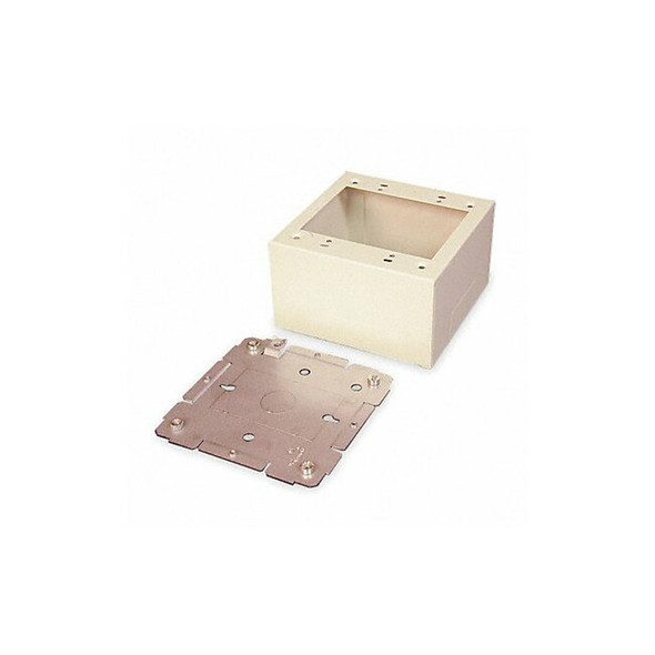 Legrand Device Box, 2400 Series, 2.75 in H, 4-3/4 in L, Ivory V2444-2