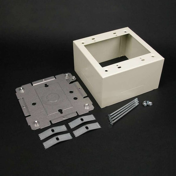 Legrand Device Box, 2400 Series, 2.75 in H, 4-3/4 in L, Ivory V2444-2