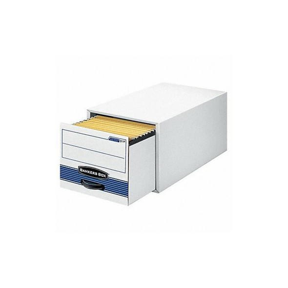 Bankers Box File Box,Blue; White,10 3/8" H,PK6 00311 Bankers Box File Box,Blue; White,10 3/8" H,PK6 00311