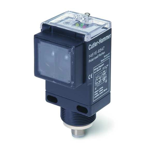 Eaton Photoelectric Sensor, Rectangl, Reflective 1451E-6543