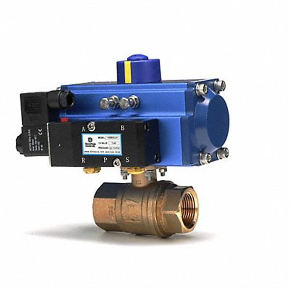 Dynaquip Controls Ball Valve,2 In FNPT,Spring Return PHH28ATSR08310A