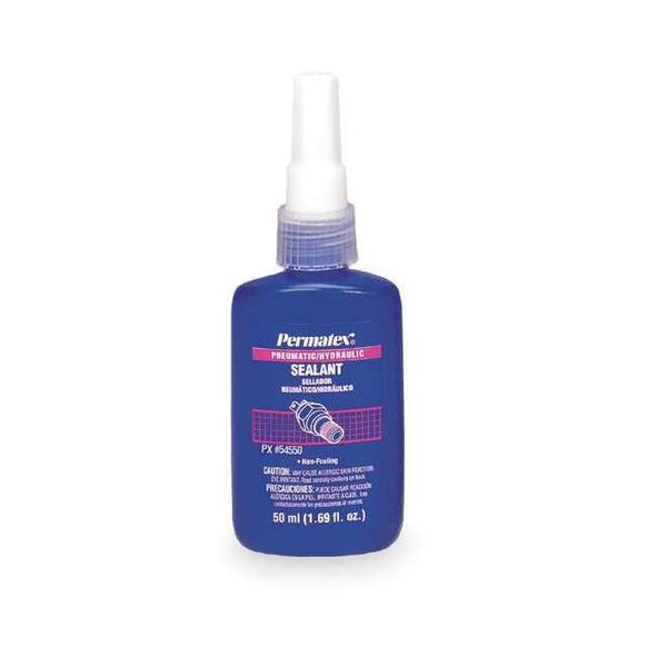 Pipe Thread Sealant 1.2 fl oz, Bottle, Pneumatic Hydraulic, Purple, Liquid