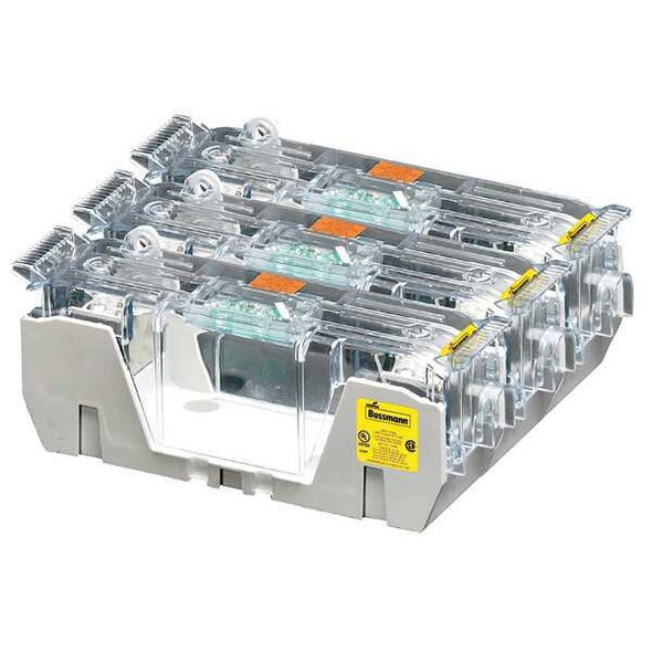 Eaton Bussmann Fuse Block,61 to 100A,R,3 Pole RM25100-3CR