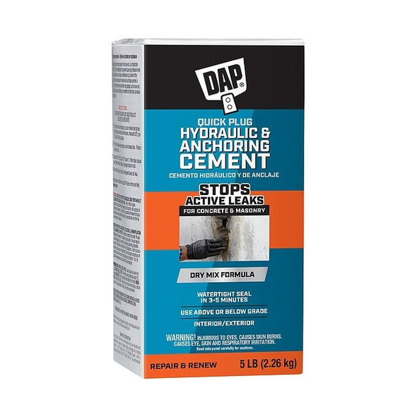 Dap Hydraulic Cement, Box, Gray, Quick Plug 14086