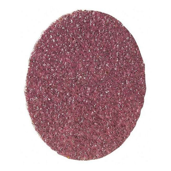 Norton Abrasives Quick Change Disc, AlO, 2in, 36G, TR, PK100 66261121019