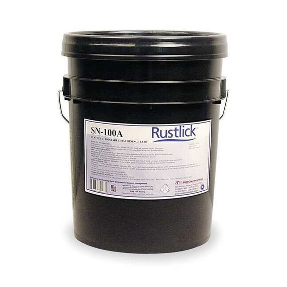 Rustlick Cutting Fluid, SN-100A, Synthetic, 5 gal, Pail, Blue 73058