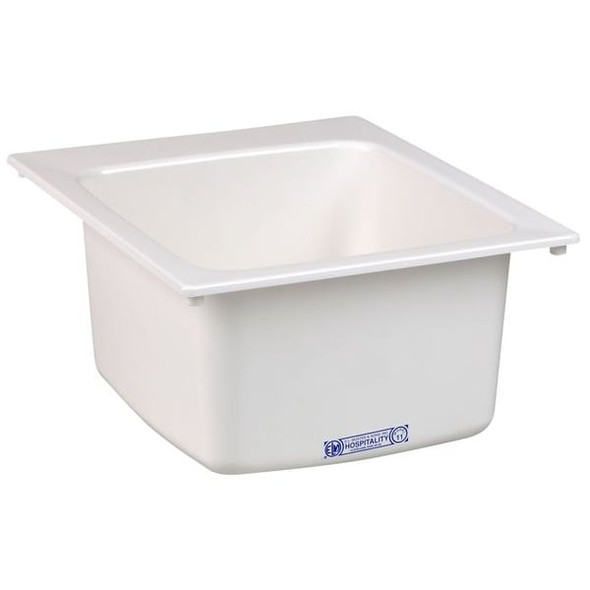 Mustee Utility Sink,20"x17"x10",White 11