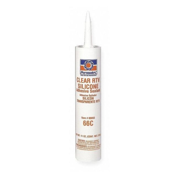 Multipurpose Gasket Sealant, 11 oz, Clear, Temp Range -75 to 400 Degrees F
