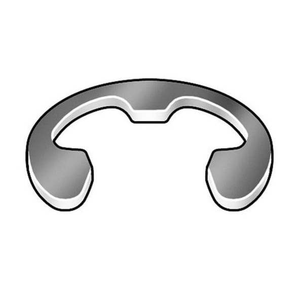 Rotor Clip External-E E-Clip, Stainless Steel, Plain Finish, 10 PK SE-74SS