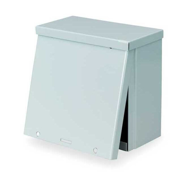 Padlockable Hasp Electrical Enclosures, 12 in H, 8 in D, 12 in W, 3R, Steel