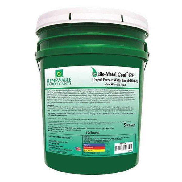 Renewable Lubricants Cutting Oil,5 gal,Bucket 86804 Renewable Lubricants Cutting Oil,5 gal,Bucket 86804