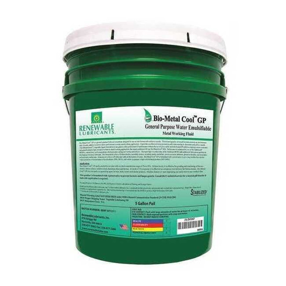 Renewable Lubricants Cutting Oil,5 gal,Bucket 86804