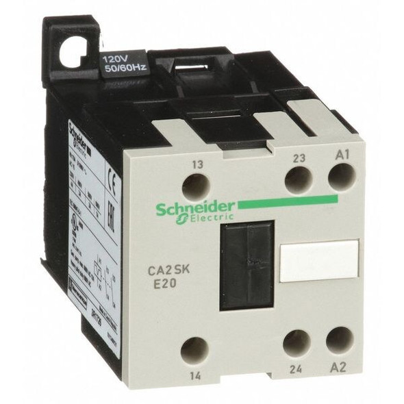 Schneider Electric IEC Control Relay, 2NO, 120V AC, 10 A CA2SKE20G7