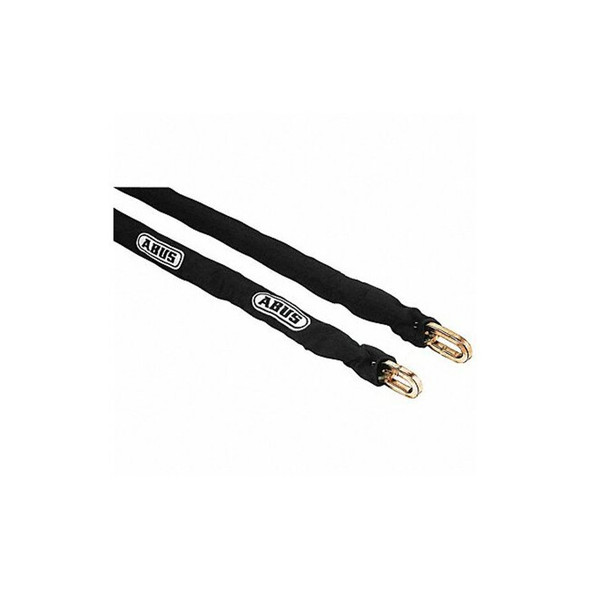 Abus Security Chain, L 2 Ft,W 1/2 In,Ylw Zinc 12KS Chain & Sleeve 2'