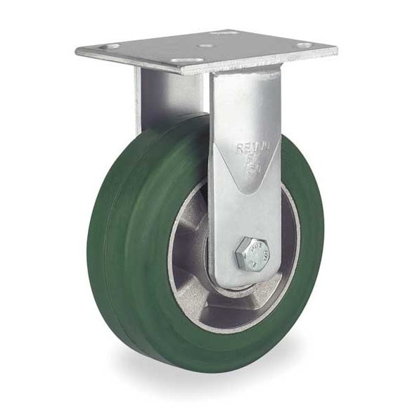 Manufacturer Varies Plate Caster,Rigid,Rubber,6 in.,660 lb. TFK 150 GR2H