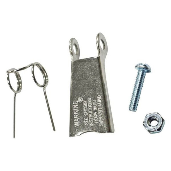 Crosby Spring Latch,Stainless Steel,Silver 1090107