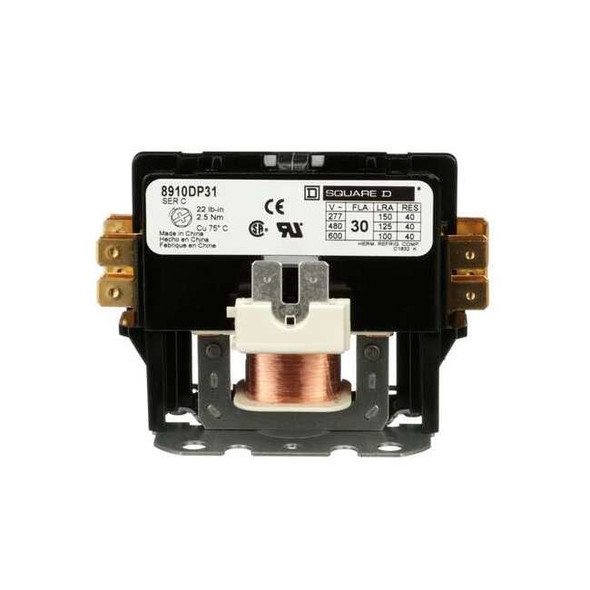 Definite Purpose Magnetic Contactor, 120V AC, 1 P, Non-Reversing, 1 Phase