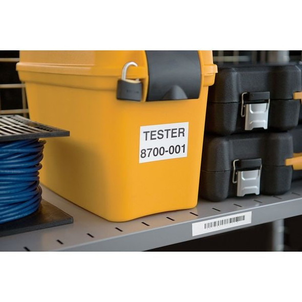 Dymo Label Tape Cartridge, Black on Clear, Labels/Roll: Continuous 622290