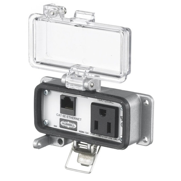 Hubbell Wiring Device-Kellems Access Port,Power And Data,NEMA 12-4 P155E