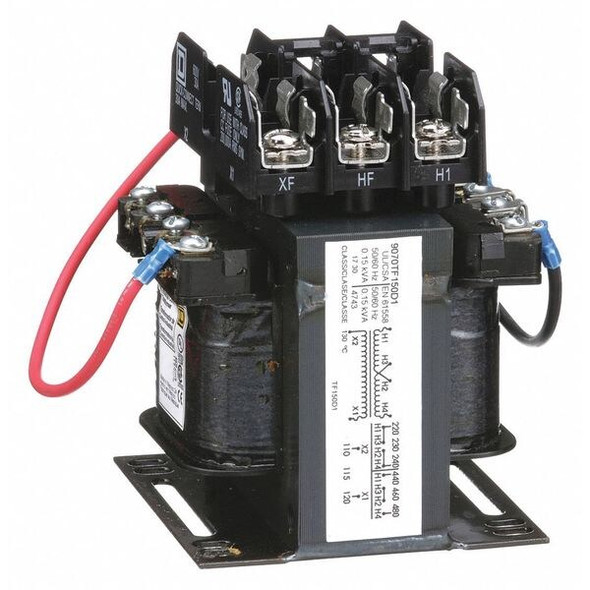Control Transformer, 150 VA, Not Rated, 120V AC, 240/480V AC