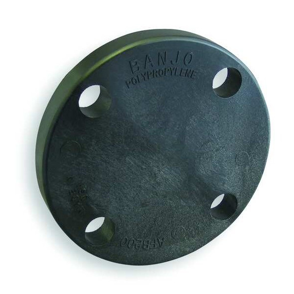 Banjo Blind Flange, Polypropylene, 2", Class 150, 150 psi Max Pressure AFB200