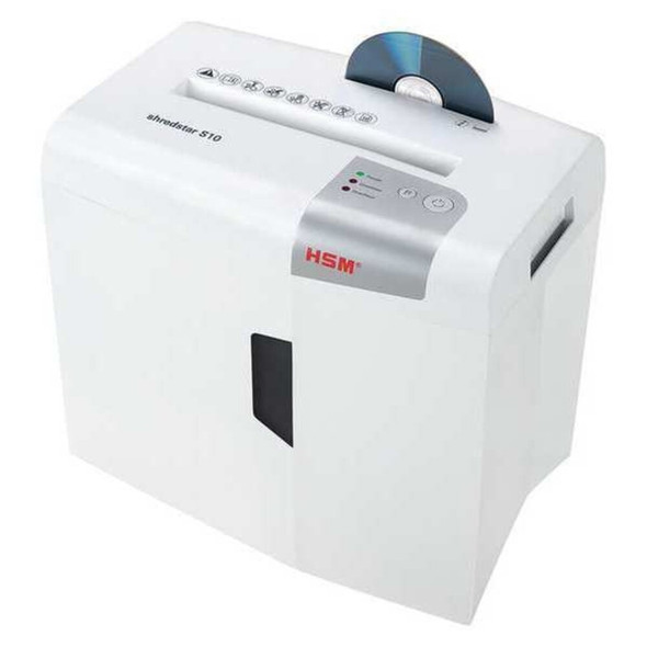 Hsm Paper Shredder, Strip-Cut Style shredstar S10