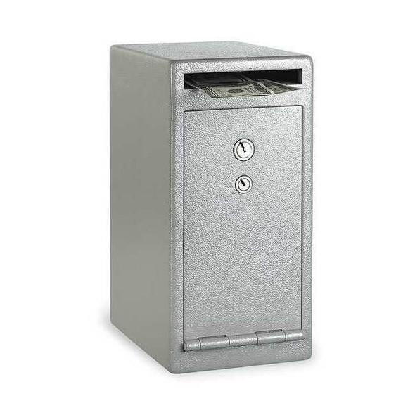 Drop Slot Depository Safe with Dual Keyed 29 lb, 0.39 cu ft, Solid Steel