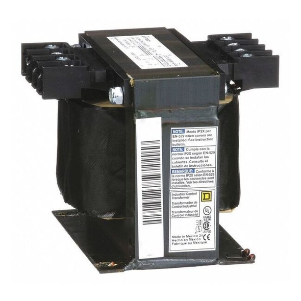 Square D Control Transformer, 300 VA, Not Rated, 120V AC, 240/480V AC 9070T300D1