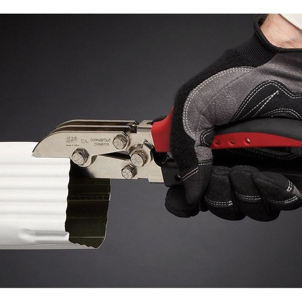 Malco Downspout Crimper, Left/Right/Straight, 9 in, Hardened steel C4R