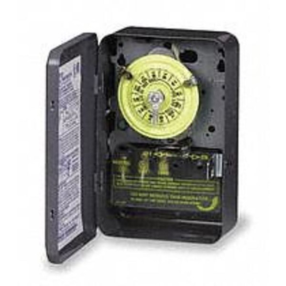 Intermatic Electromechanical Timer,24 hr,Gray,Metal T101R