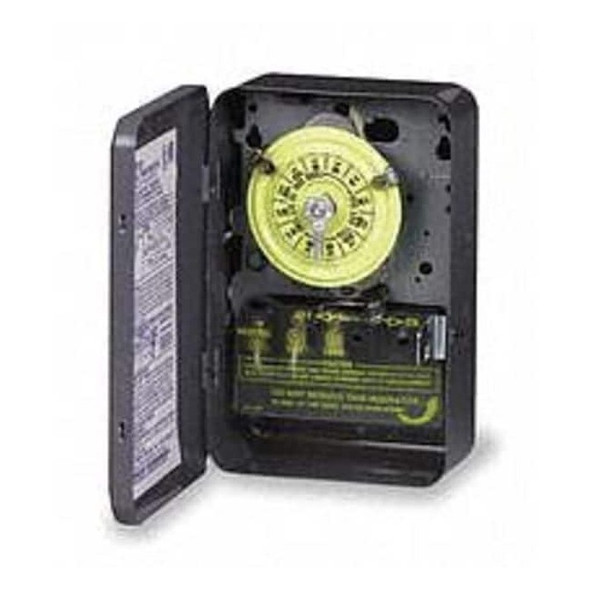 Intermatic Electromechanical Timer,24 hr,Gray,Metal T101R