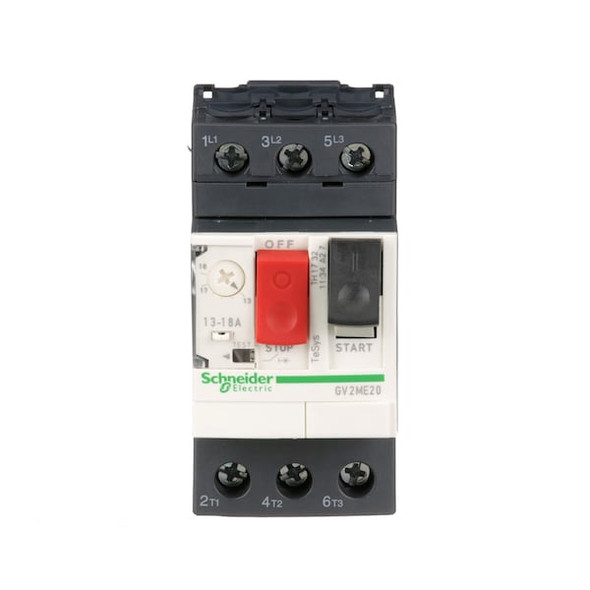 Schneider Electric ManualMotorStarter,IEC,PushButton,Therm GV2ME20 Schneider Electric ManualMotorStarter,IEC,PushButton,Therm GV2ME20