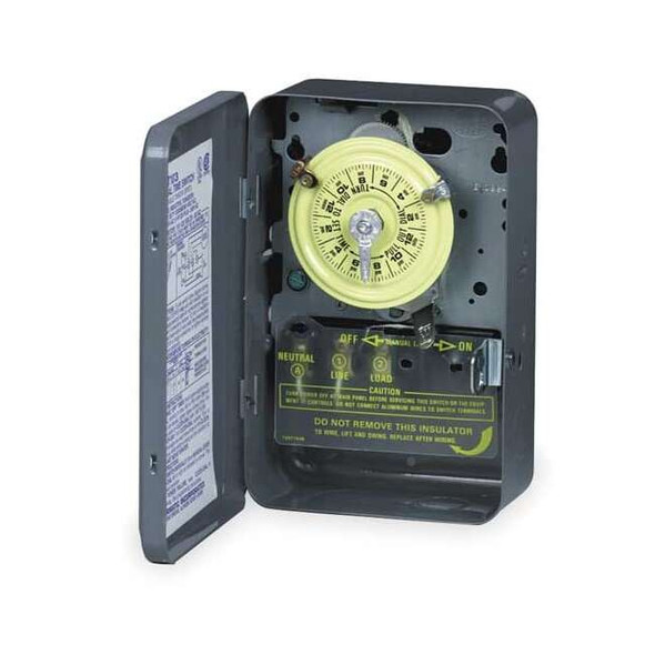 Intermatic Electromechanical Timer,24-Hr,40A,3R T103R