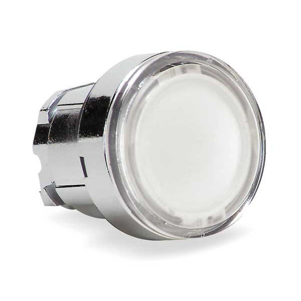 Schneider Electric Flush Push Button, White, No Lamp, 22mm ZB4BW313