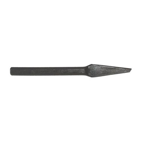 Mayhew Chisel,3/8in. Tip,7-1/4in. L,Half Round 10504