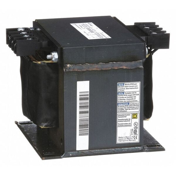 Square D Control Transformer,1kVA,4.43 In. H 9070T1000D1